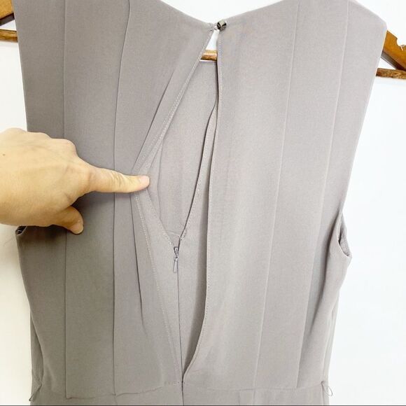 Warehouse Pleated Sleeveless Dress Size 6 - Picture 7 of 12